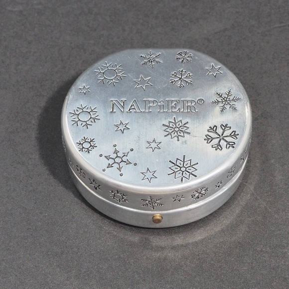 Vintage Napier Brooch Pin Signed Gold Tone Leaf Branch Holiday Winter Box MCM - Picture 12 of 15